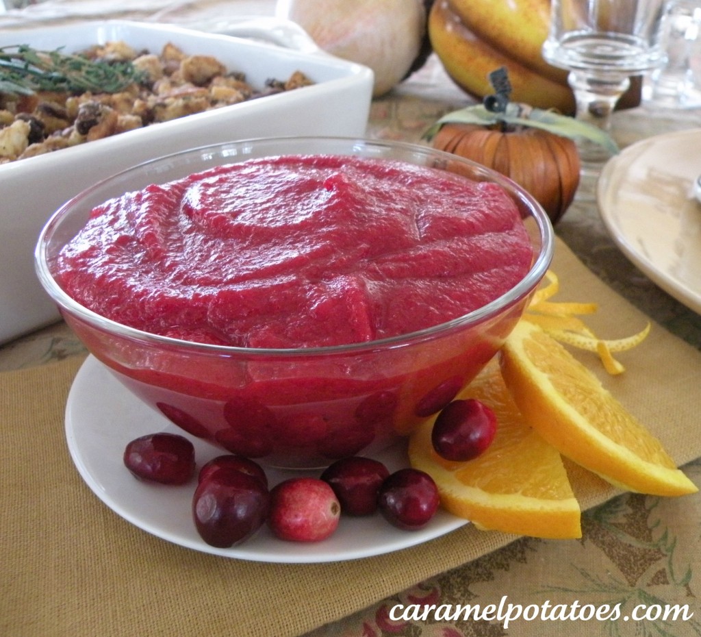 Caramel Potatoes » Fresh Cranberry Orange Sauce