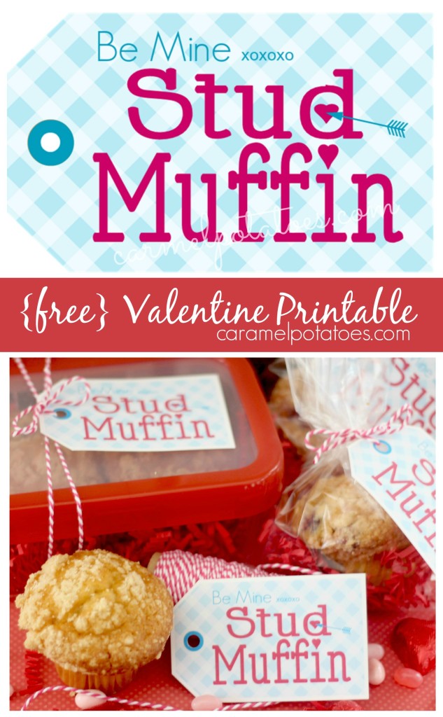 Be Mine Stud Muffin {free Valentine Printable}