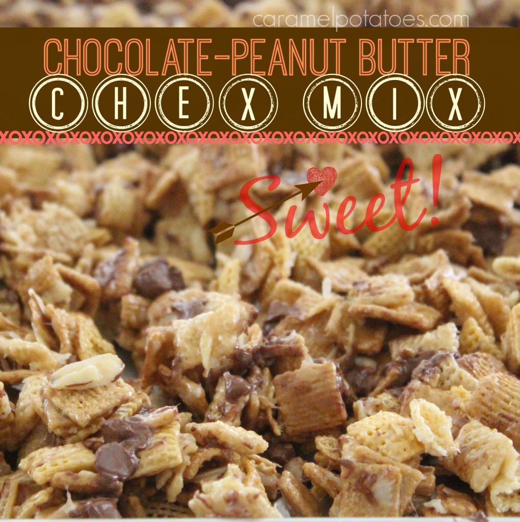 Chocolate-Peanut Butter Chex Mix - insanely good!