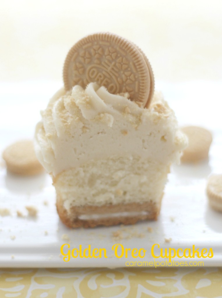 Golden Oreo Cupcakes