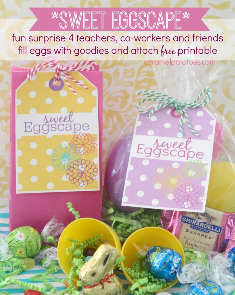 Caramel Potatoes » Sweet Eggscape – free Easter Printable