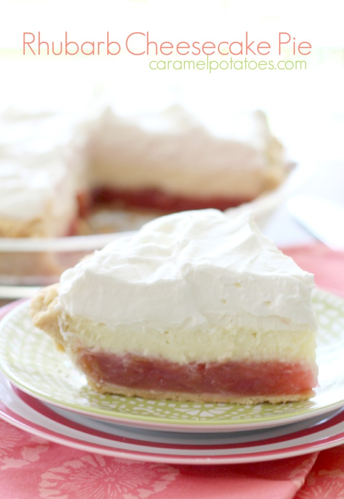 Rhubarb Cheesecake Pie