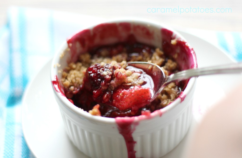 mixed berry crumble 086