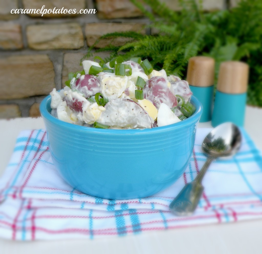 Red Hot and Blue Restaurant Style Potato Salad