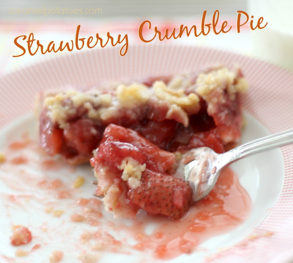 Strawberry Crumble Pie 