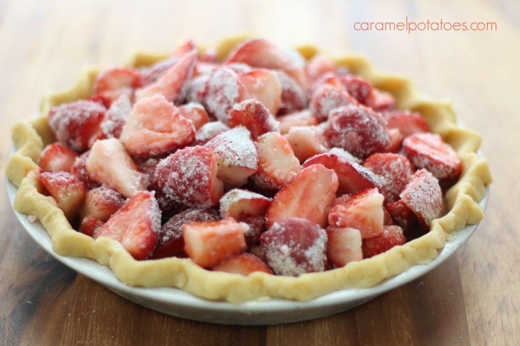 Strawberry Crumble Pie
