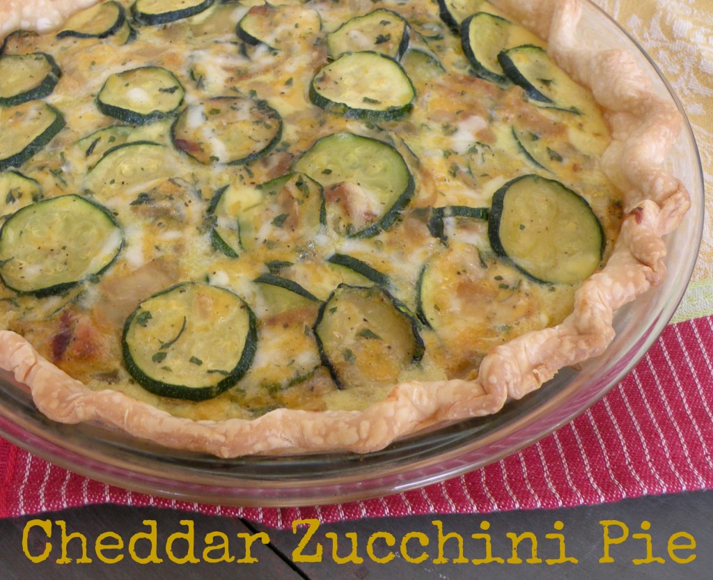 Cheddar Zucchini Pie