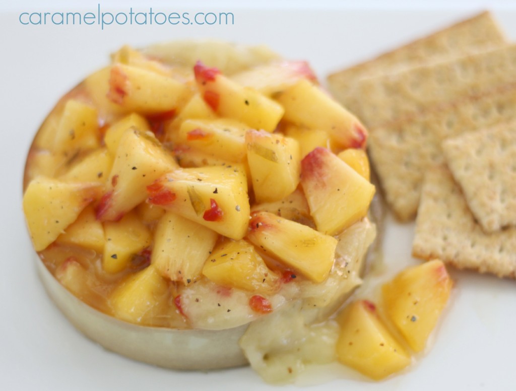 Baked Brie with Jezebel Peaches 