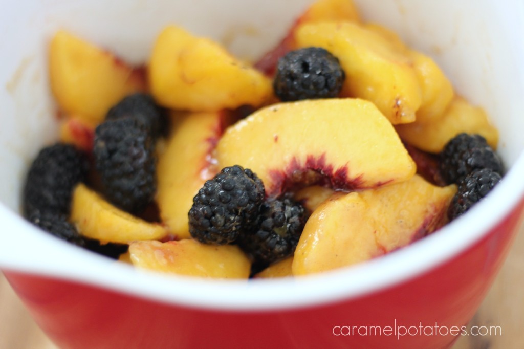 Blackberry-Peach Buttermilk Cobbler 013