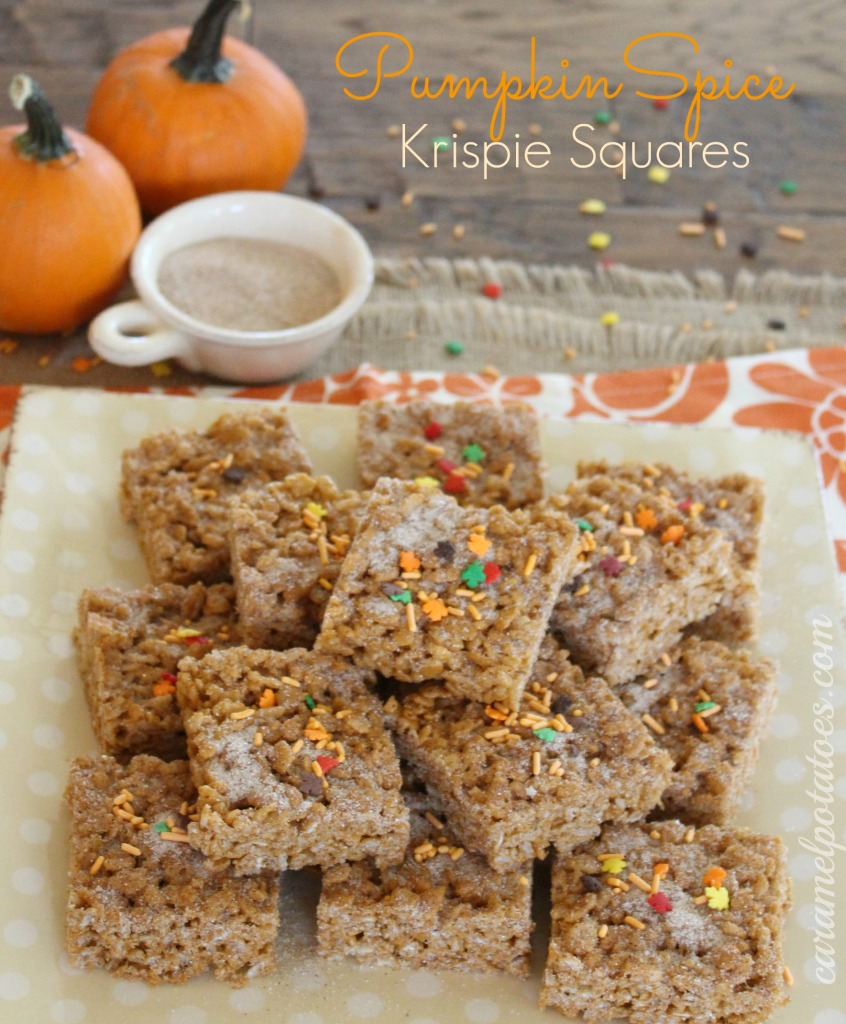 Pumpkin Spice Krispie Squares